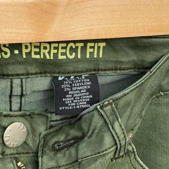 VIP Jeans green stretch skinny jean - Picture 5 of 5